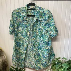 Westbound Colorful Button Down Shirt Size Large